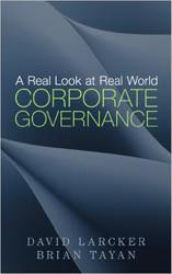 bookcover a real look at real world corporate governance